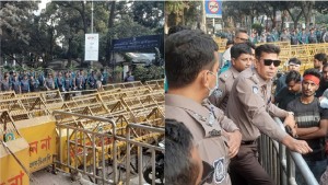 ৩ ঘণ্টা ধরে বন্ধ শিক্ষাভবন মোড়, মুখোমুখি পুলিশ-শিক্ষার্থীরা