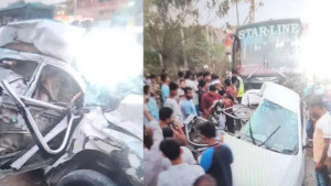 কুমিল্লায় বাসের ধাক্কায় একই পরিবারের চারজনসহ নিহত ৫